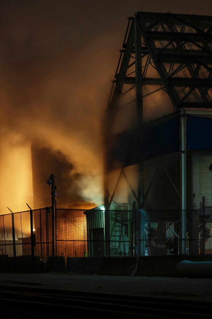 Massive Industrial Fire in Brazil warehouse.